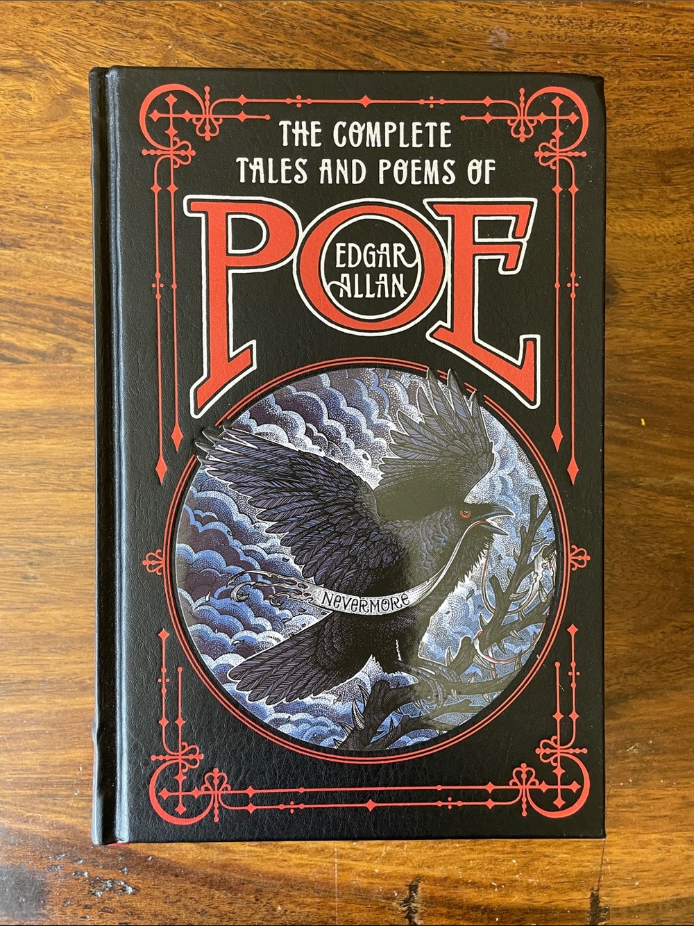 Edgar Allan Poe Black Hardcover Embossed Book Complete Tales & Poems Raven